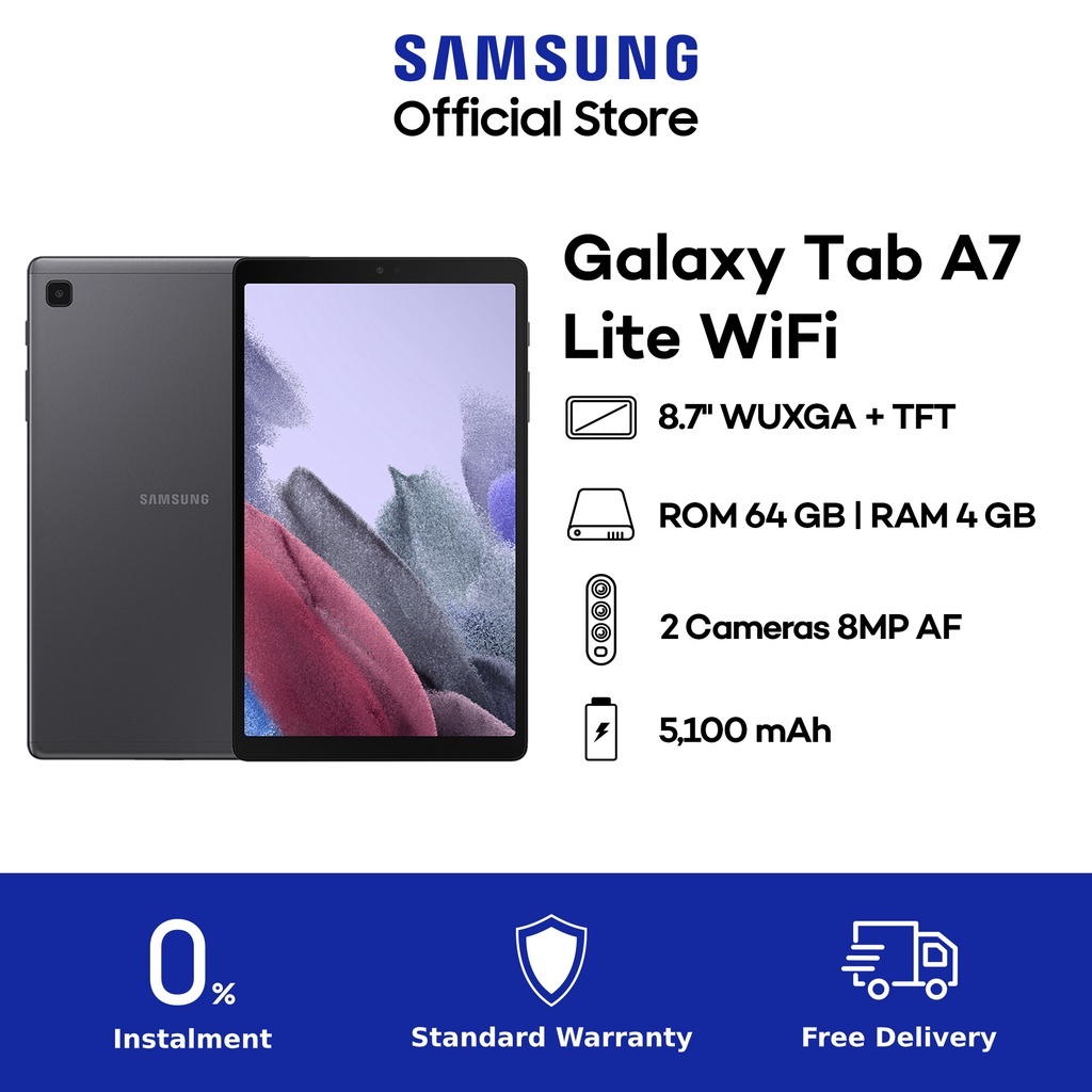 Samsung Galaxy Tab A7 Lite 2021 WiFi (T220) (Grey/ Silver