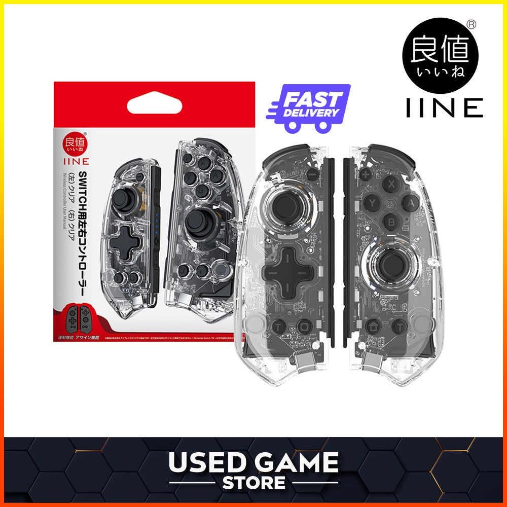 IINE Transparent Wireless Bluetooth Controller Gamepad Joycon