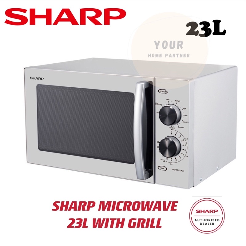 Sharp Microwave Oven 23L With Grill Function R639ES Shopee Malaysia