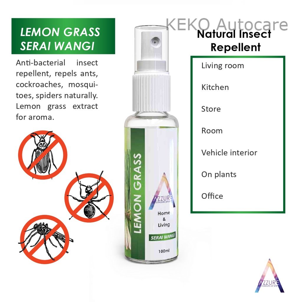 Natural Lemon Grass Insect Mosquito Repellent Spray Anti Insect Repellent Spray 100 Organic 8645