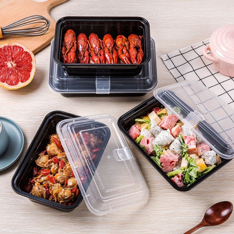 Rectangular food container with lid bekas makanan bungkus | Shopee Malaysia