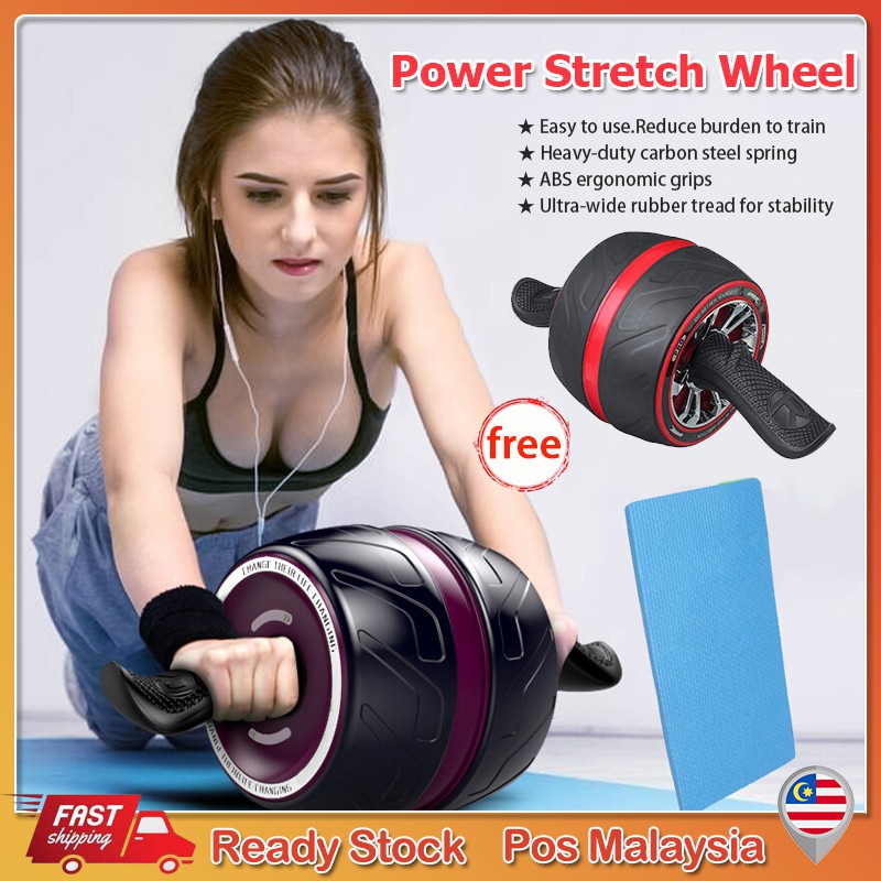 JR AB Abs Roller Power Stretch Wheel Gym Roller Wheel Abdominal