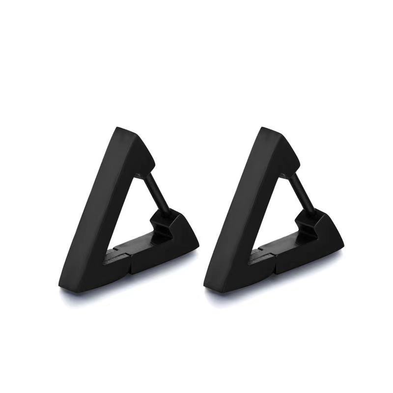 Magnetic Clip Earrings Without Piercing Titanium Steel Black Color