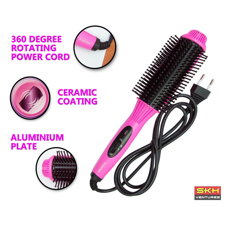 Nova hair comb outlet straightener