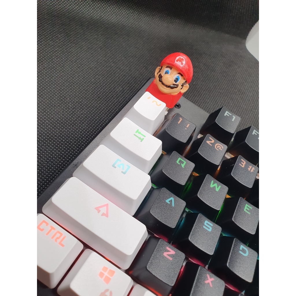 Custom Keycaps Keyboard Super Mario Nintendo Base Red Mechanical ...