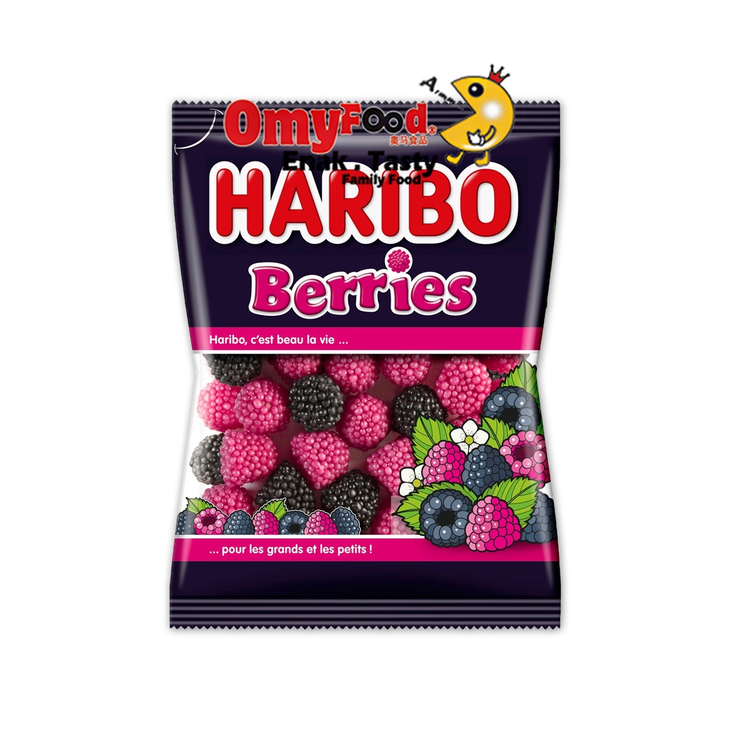 80g Haribo Chewy Gummy[GoldenBears/Happy Cola Zourr/Worms/Teeth/Berries ...