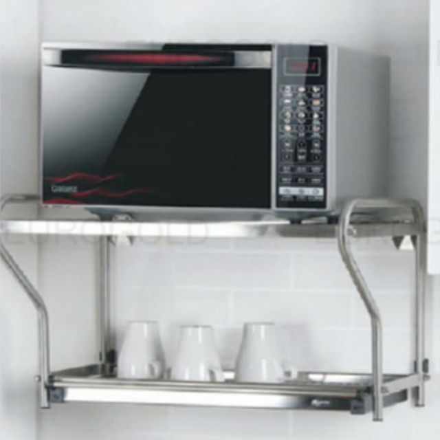 2storey Wall Shelf For Microwave Oven Combination For Glass (Wall
