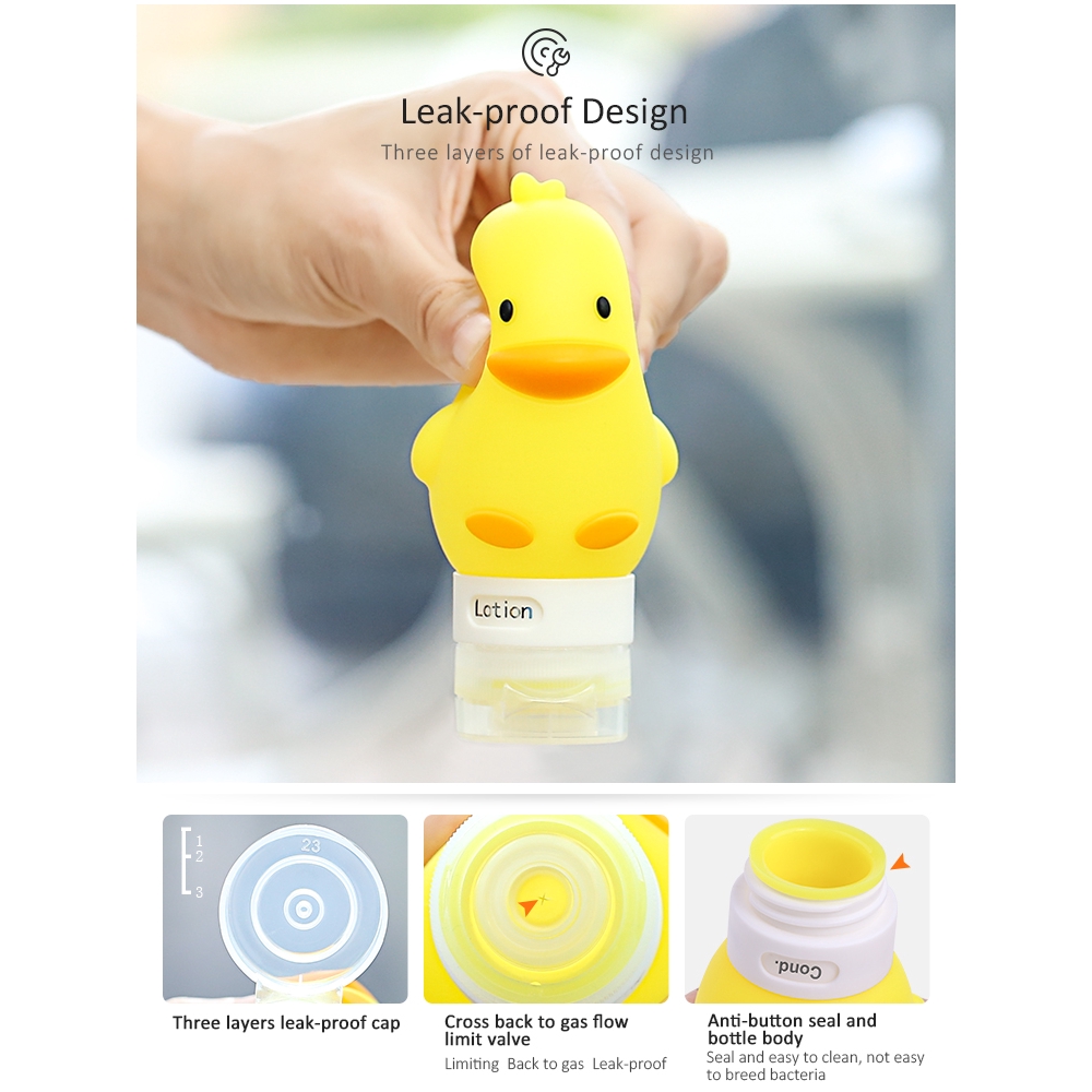 55ml Silicone Sauce Squeeze Bottle ,Salad Dressing Containers,Portable Soft  Leak Proof Squeezable Bottle for Salad