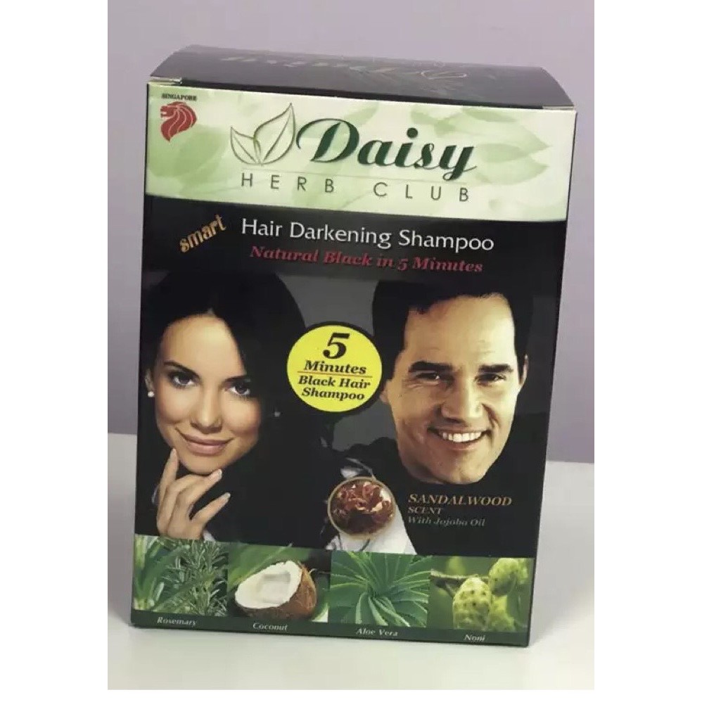 DAISY HAIR DARKENING SHAMPOO DYE BLACK/BROWN (WHOLESELLER) Shopee