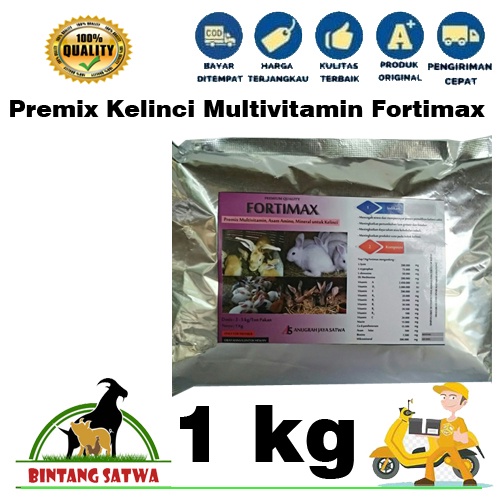 Fortimax Multivitamin Rabbit Premix 1kg | Shopee Malaysia