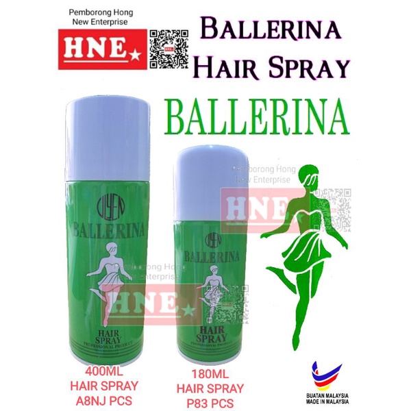 Elizabeth & Ballerina Hair spray 180ml/400ml (Green) Shopee Malaysia