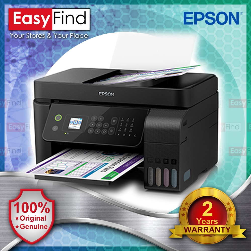 Epson L5190 Wi Fi All In One Ink Tank Printer With Adf Original Ink Shopee Malaysia 6061