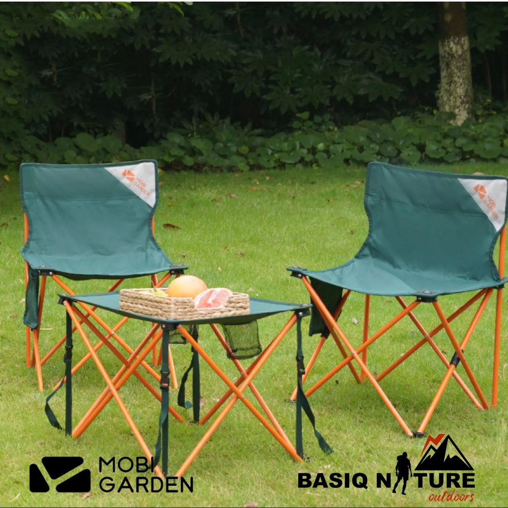 BasiqNature Mobi Garden Portable Foldable Table Chair Camping