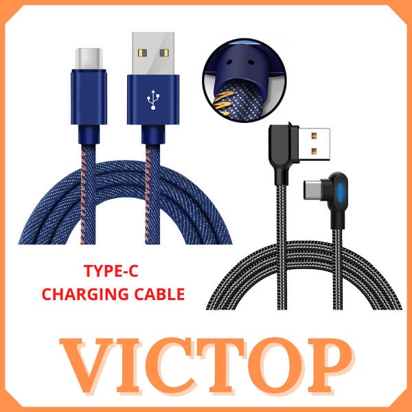 Fast Charging Cable Type C Cable Fast Charging Cable 90 Degree Type C