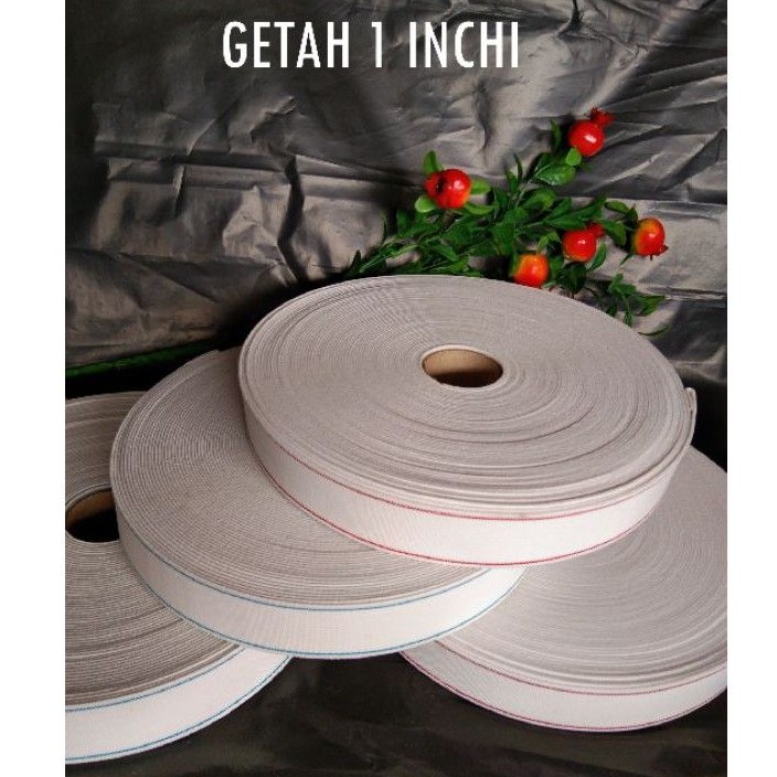 Getah Kain 1inchi (18ela) Buatan tempatan / getah line merah line biru ...