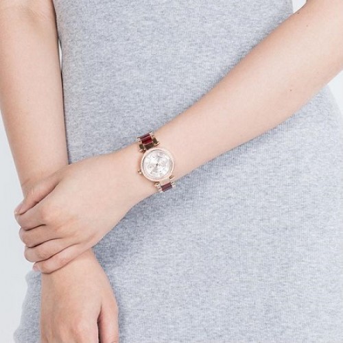 MICHAEL KORS Ladies MK6239 Mini Parker Multi Function Stainless Steel Watch Shopee Malaysia