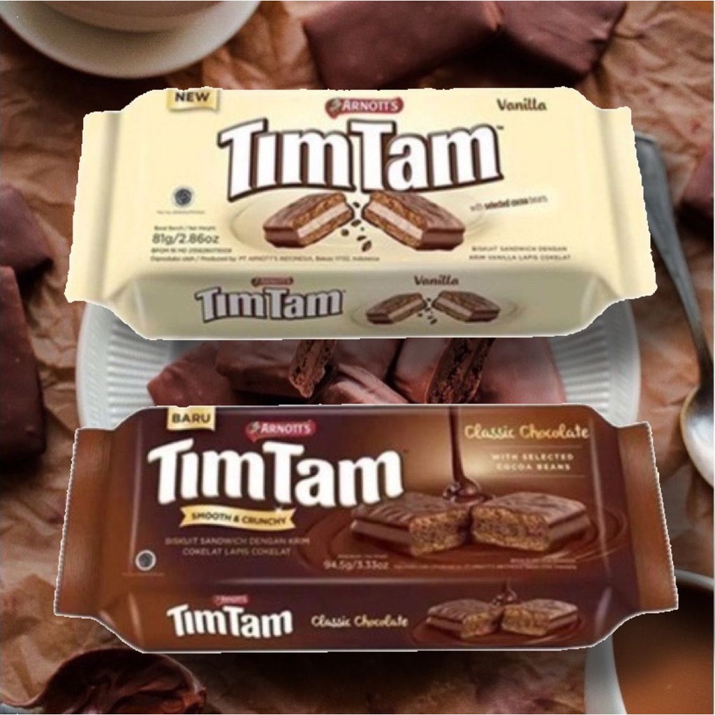 Tim Tam Cookies Flavor Chocolate / Vanilla 81G (HALAL) Shopee Malaysia