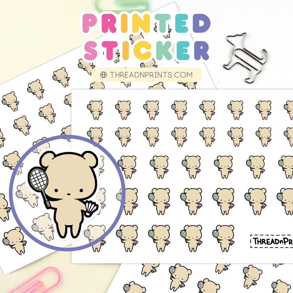 Exercise Fitness Planner Stickers | Mini Stickers For Teachers | Tennis ...