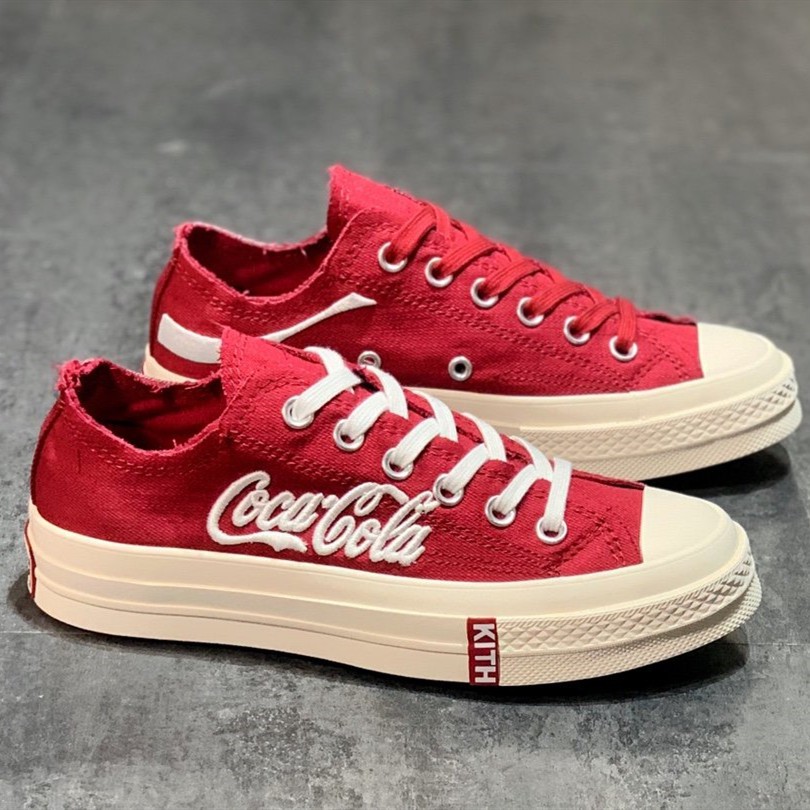 ◕100% Original Kith X Coca-Cola Converse Chuck 70 Low Canvas