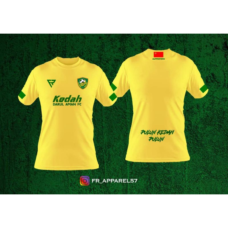Baju Bola supporters Kedah FC 2024 Kedah FC Tshirt jersi