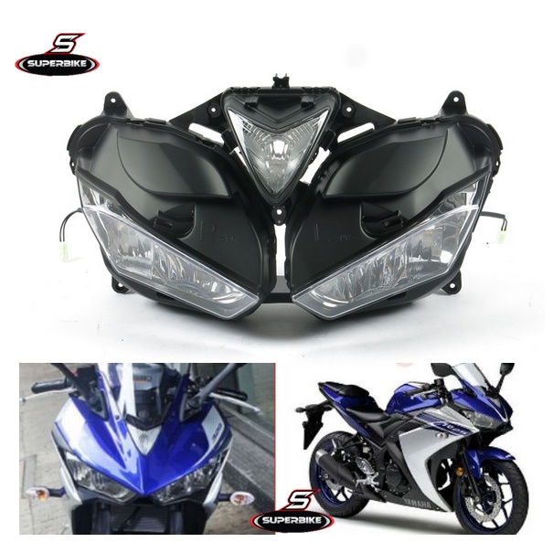 R25 R3 V1 OLD YZF-R2 R25M FIRST MODEL HEAD LAMP R25 V2 ASSY UNIT ...