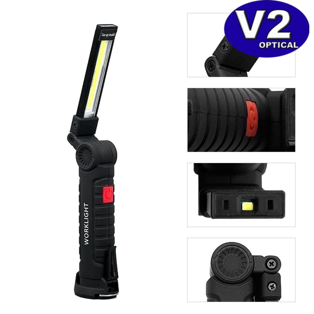 Rotate 270 Rechargeable COB LED Torch Flashlight Work Light Lamp ...