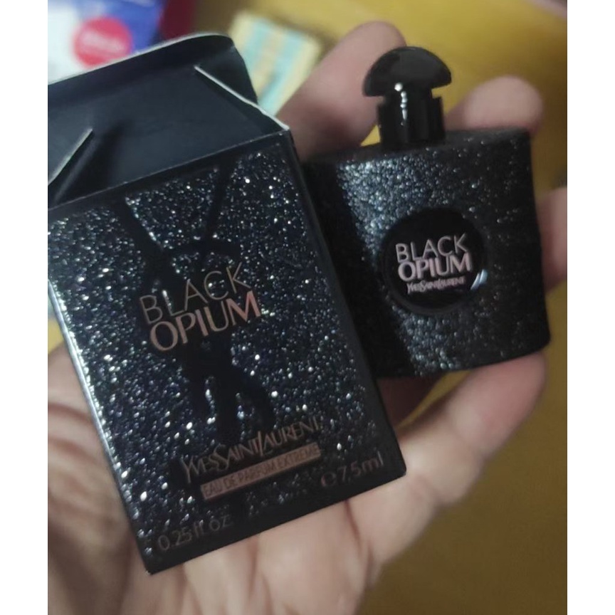 YSL Saint Laurent candu hitam minyak wangi ekstrem hitam sampel wangian ...