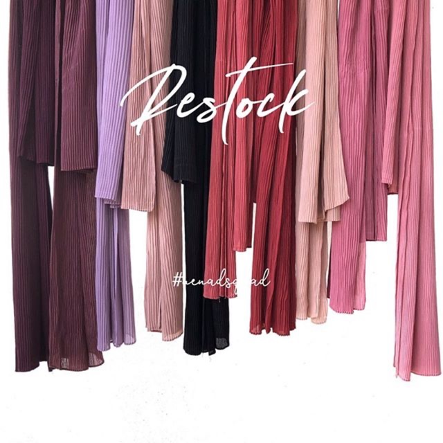 shawl crush pleated
