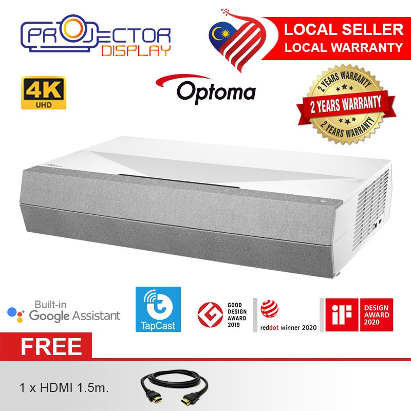 [Ready Stock] Optoma CinemaX P2 UltraShort Throw Smart 4K UHD Laser