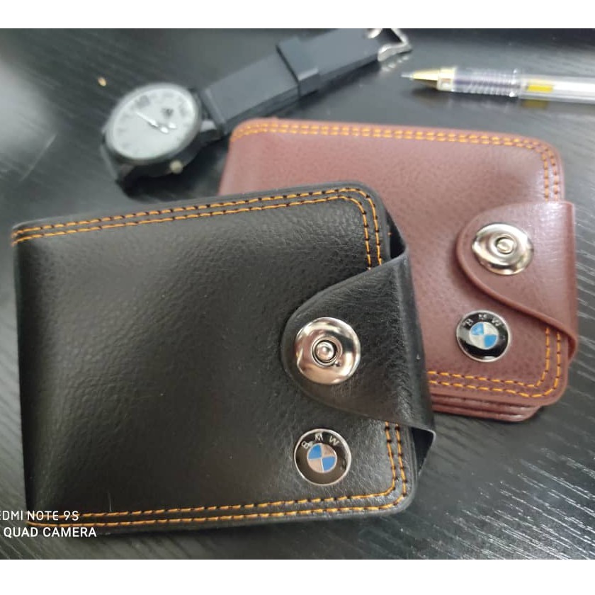 Non leather mens wallet  BMW brown wallet – Fashion Series