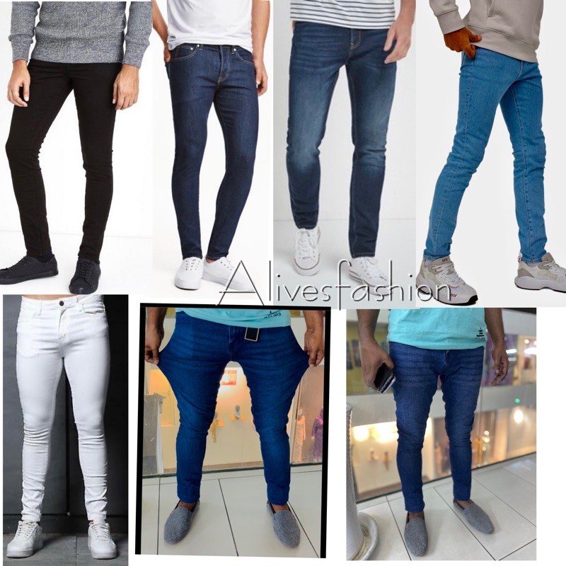 🔥🔥Men’s skinny jeans #Rady stock🔥🔥 | Shopee Malaysia