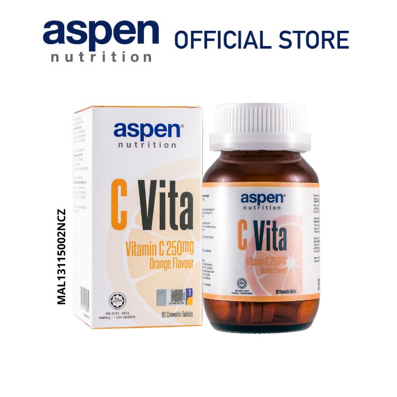 Aspen C Vita 250mg Sugar Free 62's | Shopee Malaysia