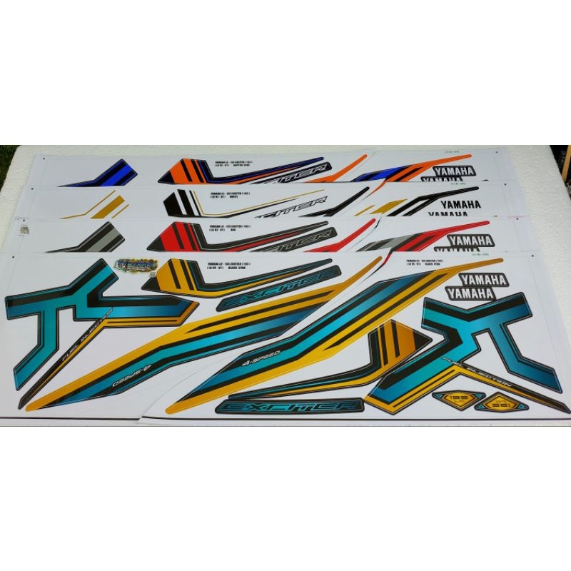 Stripe Sticker Cover Set No. 143 Exciter For LC135 V2-V7 | Shopee Malaysia