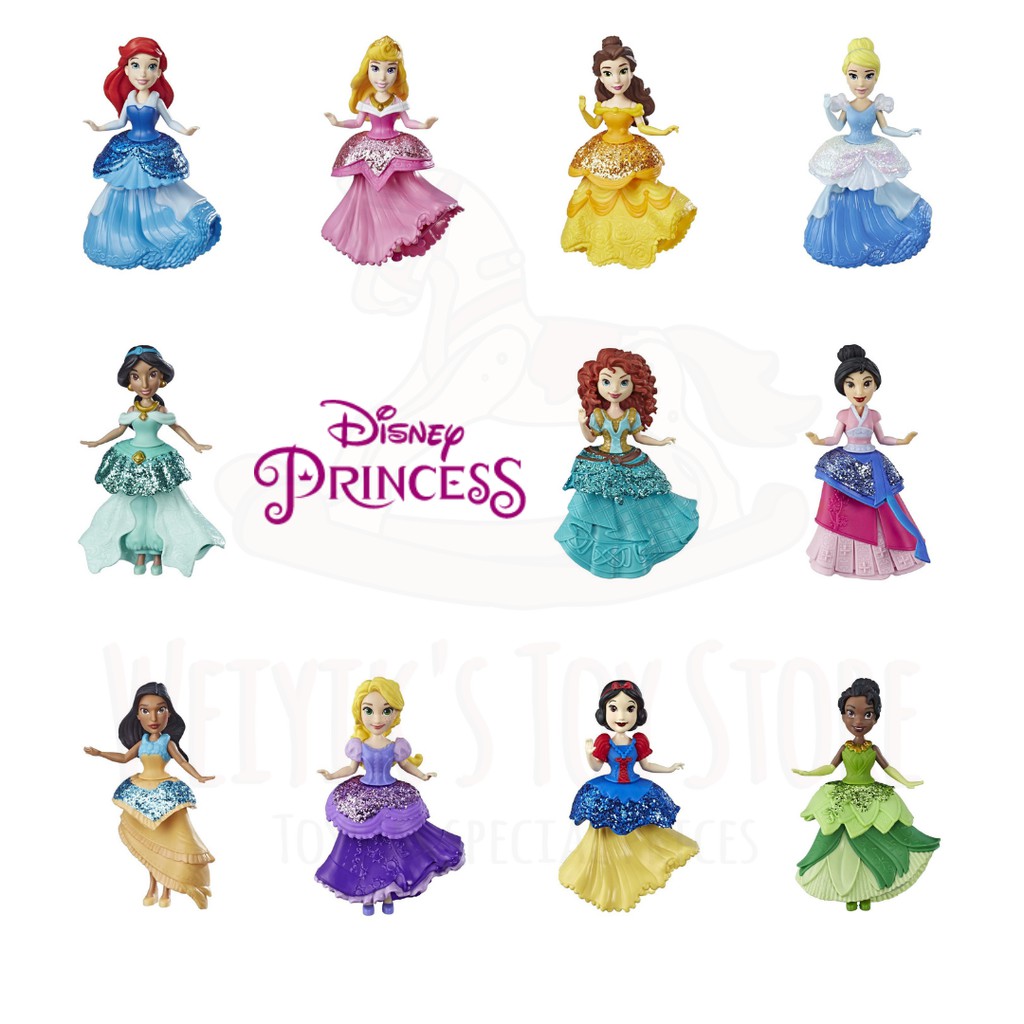 Disney Princess Collectible Doll With Glittery One-Clip Dress, Royal Clips  Fashion Toy (Assorted) Anak Patung Mainan | Shopee Malaysia