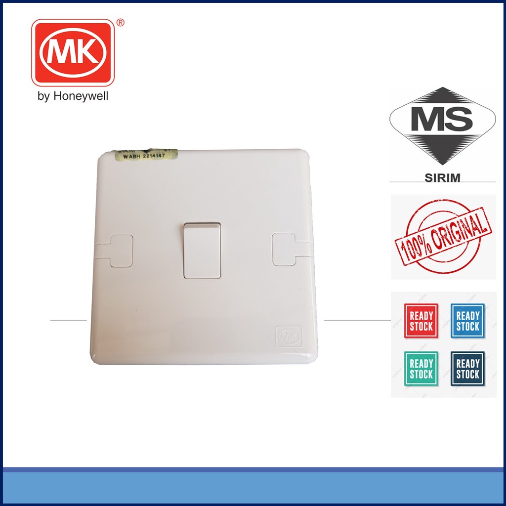 MK Pvc 1Gang 1Way Switch Socket Pvc , (E8870-WHI) | Shopee Malaysia
