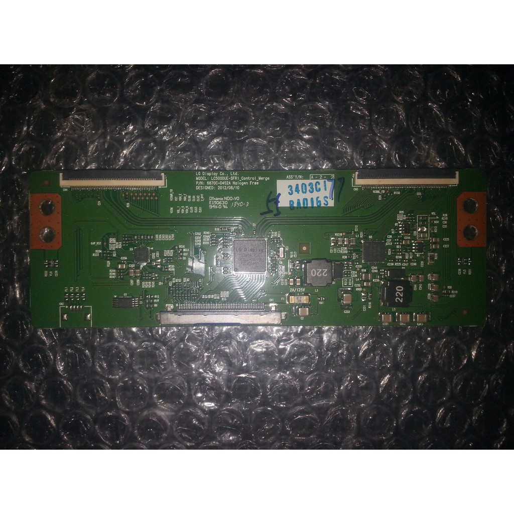 lg 55la620s t-con board - Televizyon Parçaları, Televizyon Parçası