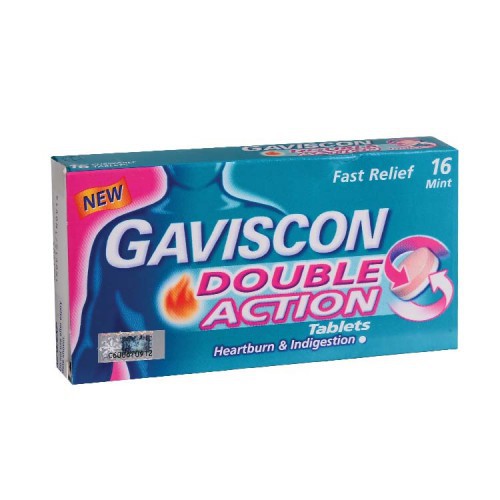 GAVISCON DOUBLE ACTION TABLETS 250MG X 16'S (EXP 08/2025) | Shopee Malaysia