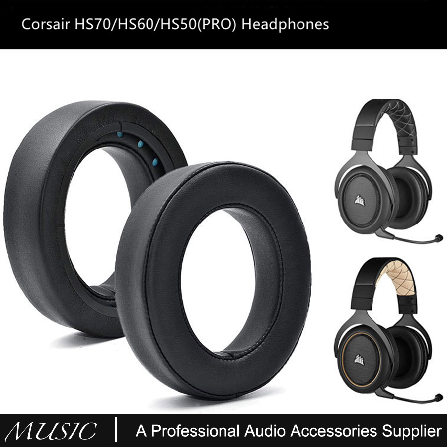 Replacement Ear Pads and Headband For Corsair HS50 Pro HS60 Pro HS70