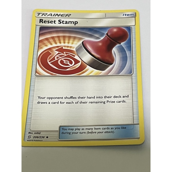 Pokemon Tcg Reset Stamp - 206/236 - Uncommon | Shopee Malaysia