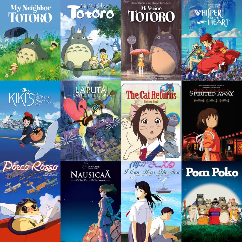 anime studio ghibli dvd movie 58 pcs poster series | Shopee Malaysia