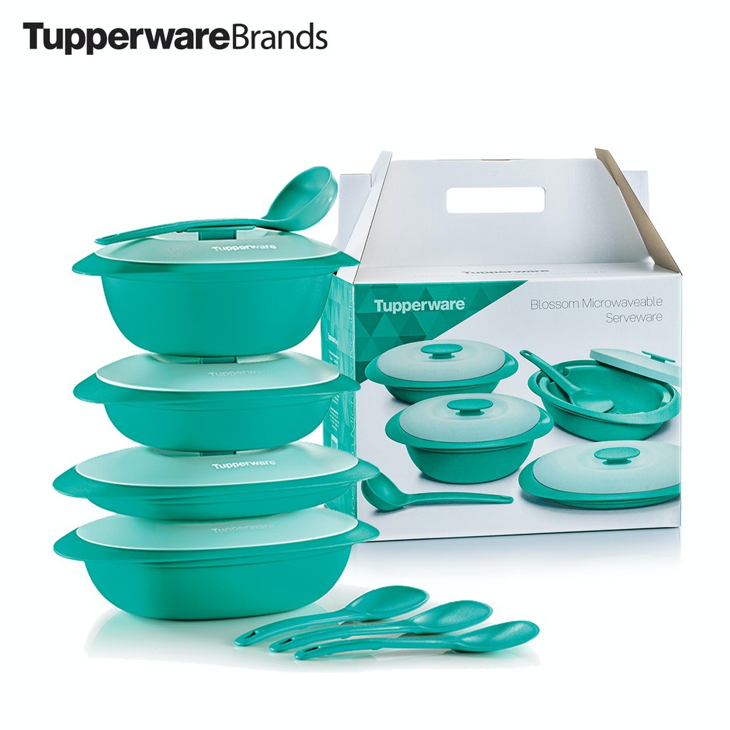 Tupperware Blossom Serveware Set Shopee Malaysia