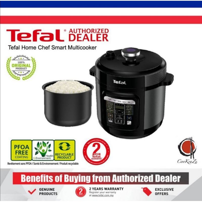 TEFAL HOME CHEF 6 LITRES 1000W SMART MULTICOOKER CY601D ELECTRICAL