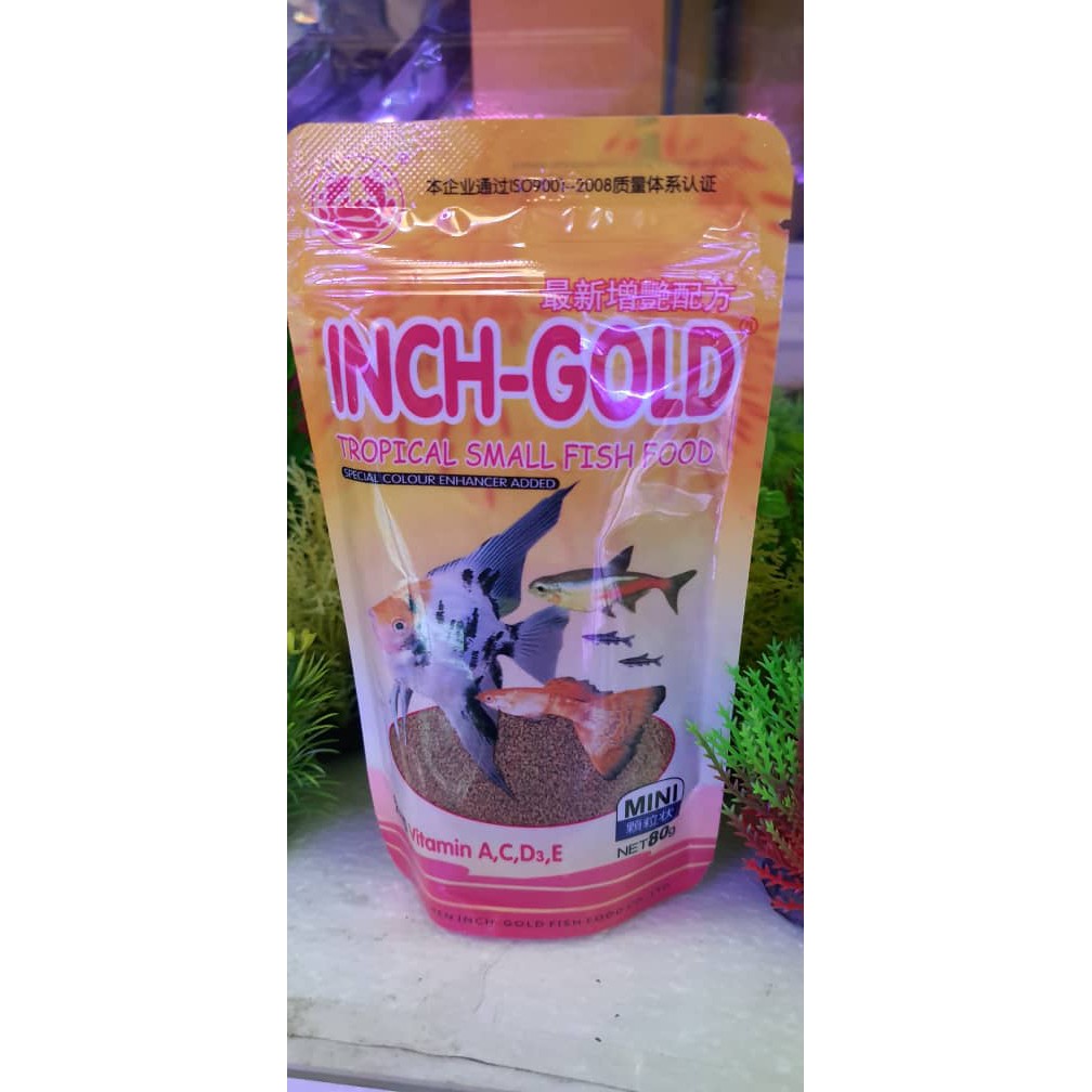 INCH GOLD Tropical Small Fish Food 80g Shopee Malaysia