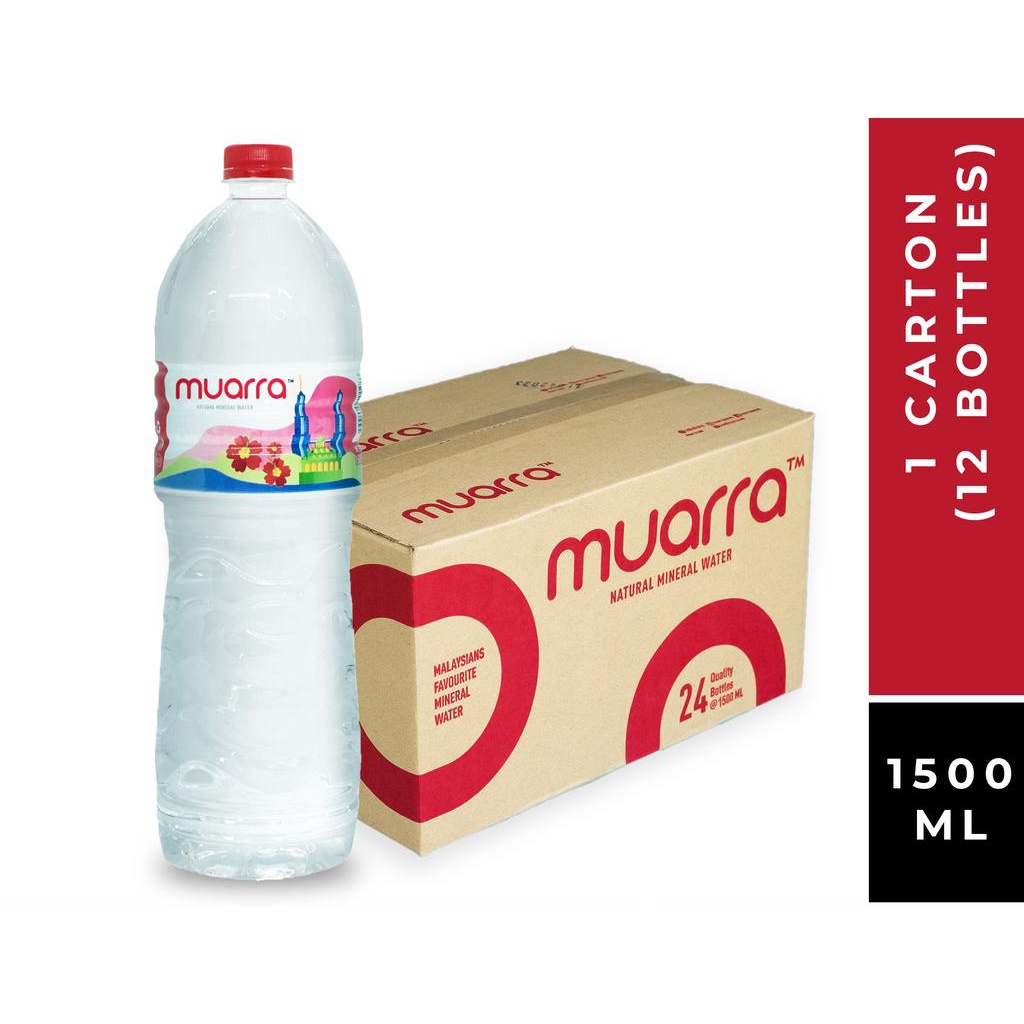 Muarra Mineral Water 1 Carton (12 x 1500ml) | Shopee Malaysia