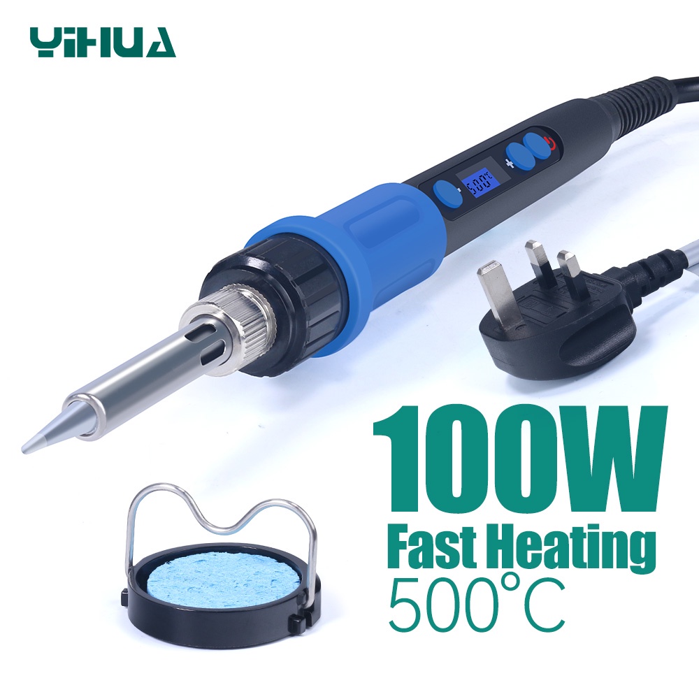 YIHUA 928D-I 100W Digital Electric Soldering Iron Kit Set Temperature ...