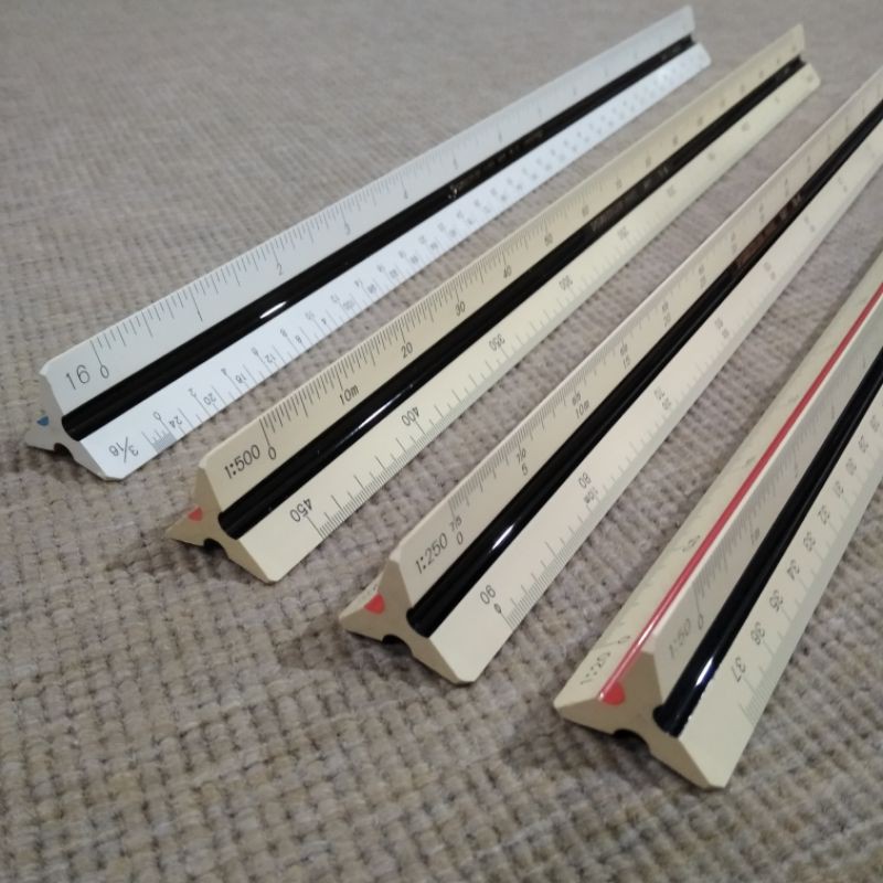 SCALE RULER Staedtler Mars Technical Triangular Reduction Scale Ruler