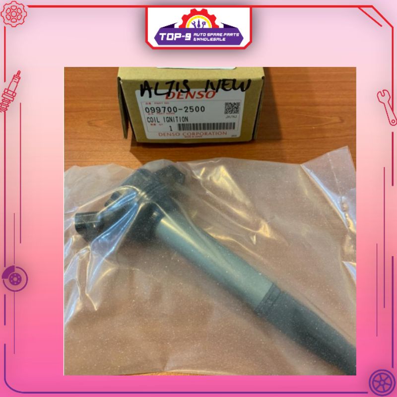 TOYOTA 100 ORIGINAL DENSO IGNITION PLUG COIL 099700 2500 ALTIS NEW 