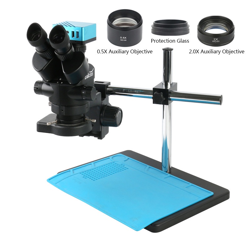 Continuous Magnification Tricular Body Microscope Stereo Microscope 4K ...