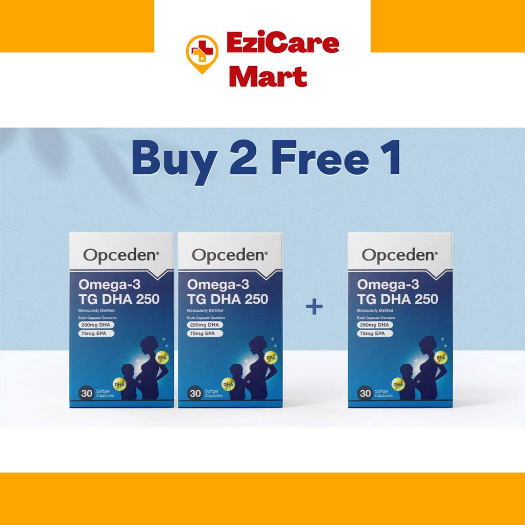 Opceden Omega3 TG DHA 250 Softgels fish oil suitable for kids and