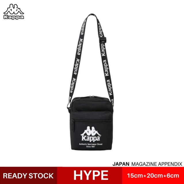 HYPEJACK 100 ORIGINAL Kappa Sling Bag Black Messenger Bag Shopee Malaysia